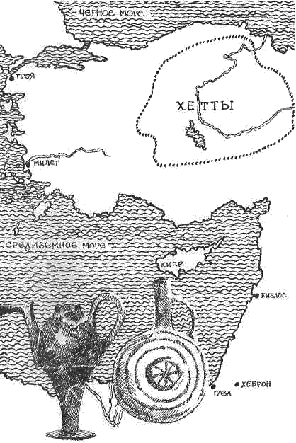 Карта страны хеттов