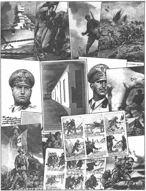 Итальянские фашистские пропагандистские открытки.
