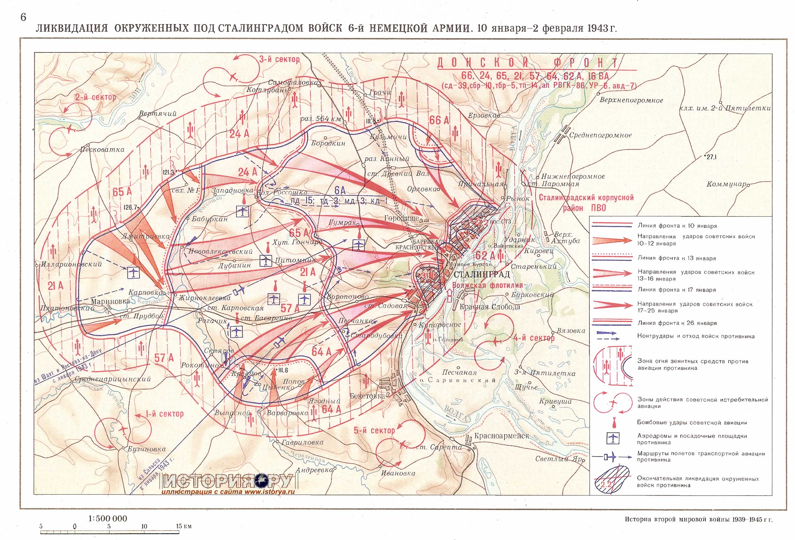 Ликвидация окруженных под Сталинградом войск 6-й немецкой армии. 10 января — 2 февраля 1943 г.
