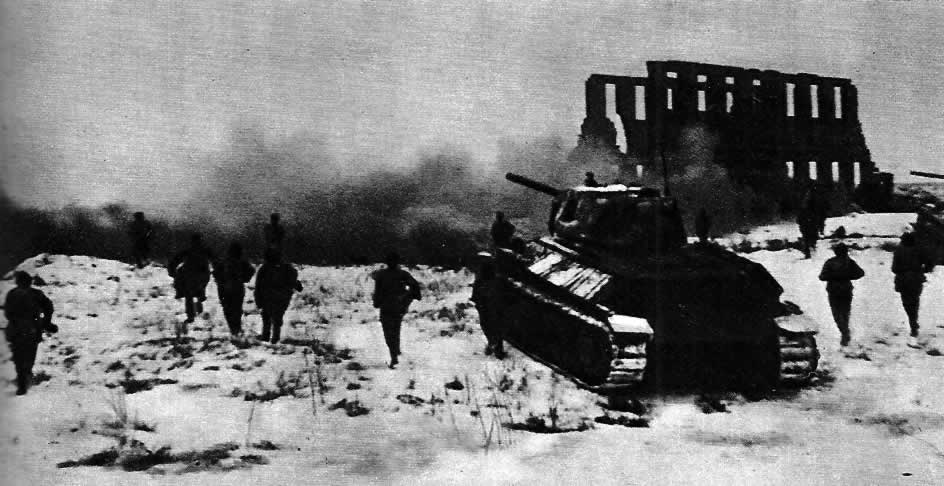 Советские войска ворвались в Калач-на-Дону. 23 ноября 1942 г.