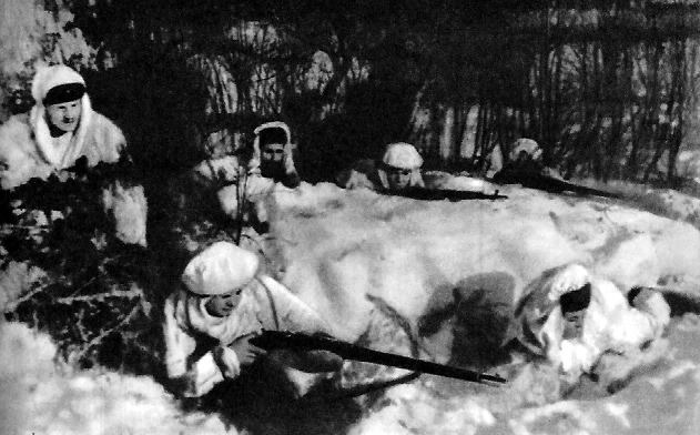 Партизанский отряд в засаде. Март 1942 г.