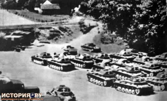 Сосредоточение танковых войск Германии на границе с Польшей. Июль 1939 г.