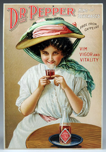 Реклама напитка др.Пеппер, 1895
