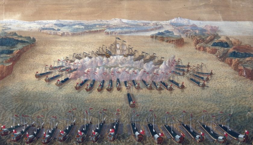 Северная война - морское сражение у мыса Гангут, Финляндия, 6-7 августа 1714 года 